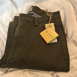 MINE khaki pants NWT